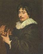 Anthony Van Dyck Portrat des Bildhauers Francois Duquesnoy oil